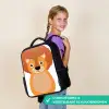 Dierenportret - Leeuw - kinderen Rugzak - Zwart middel -sfeer6_NL