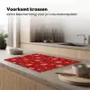 Illustratie - Sneeuwvlokken - Rood Inductie beschermer vinyl 3mm klein 276 -sfeer1