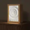 Schelp - Spiraal - Wit Light Box met kabel (Tafellamp) klein -z3d_website