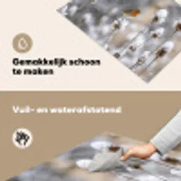 Roodborstje - Gedroogde bloem - Sneeuw - Winter - Vertederend Inductie beschemer met haakjes klein -ky-schoon-nl