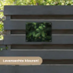 Sparrentakken - Knoppen - Naalden - Groen tuinposter los doek klein -sfeer3