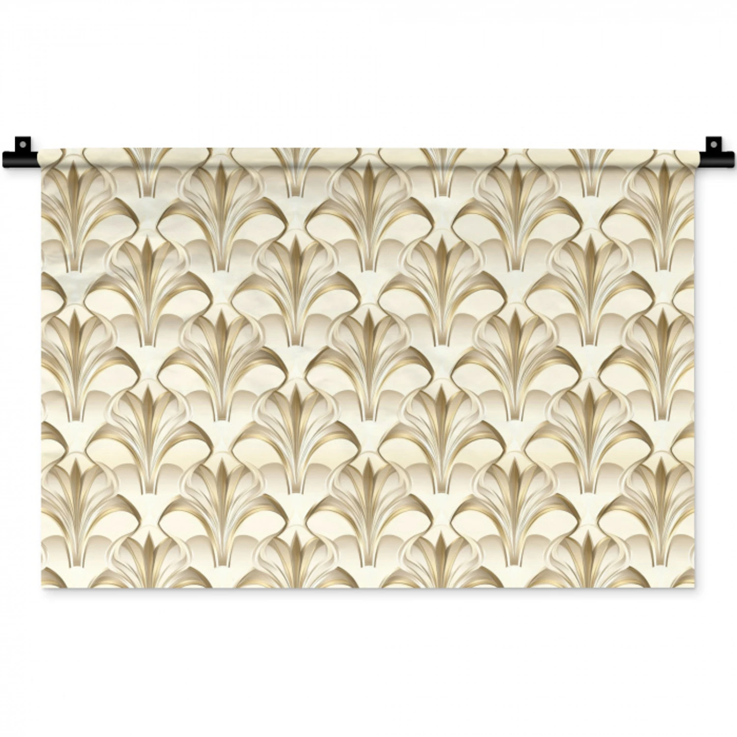 Ornament - Barok - Goud Wandkleed katoen klein 269 -zz3d