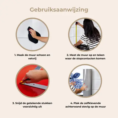 Illustratie - Koe - Blauw keuken achterwand 2 middel -gebruiksaanwijzing_NL