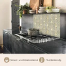 Elegant - Symbool - Goud - Grijsgroen keuken achterwand 2 middel 865 -usp_DE