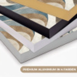Abstract - Golven - Kleurrijk Textielframe zwart klein 947 -USP_kleurenDE