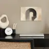 Boog -  Strepen - Minimalistisch - Zwart poster papier klein -sfeer1