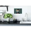 Geit - Hoorns - Kokskleding Muursticker klein -keuken
