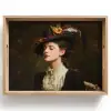 Vrouw - Victoriaans - Portret Dienblad Rechthoek middel -z3d_shopping