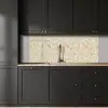 Abstract - Lijnen - Beige keuken achterwand 2 middel 871 -sfeer1