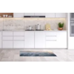 Rijp - Gras - Kristallen - Winter - Minimalistisch Keukenloper - keukenmat middel -sfeer3