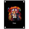 Kleurrijke leeuw in graffiti stijl tuinposter los doek klein -3d