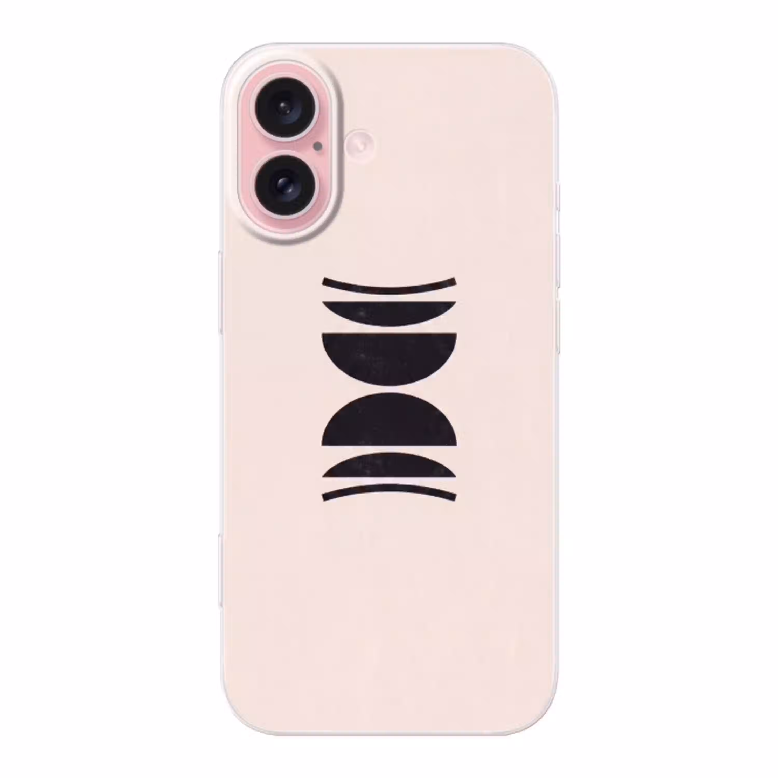 Abstract - Vormen - Zwart Apple iPhone 16 klein -3d