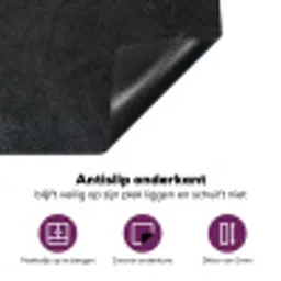 Diep Antraciet Textuur Inductie beschermer vinyl 3mm middel -zzzzzzz-cc-onderkant