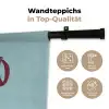 XOXO - Blauw - Rood Wandkleed katoen klein -tsfeer2_DE