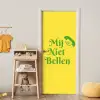 Mij niet bellen - Telefoon - Geel deurposter klein -sfeer4