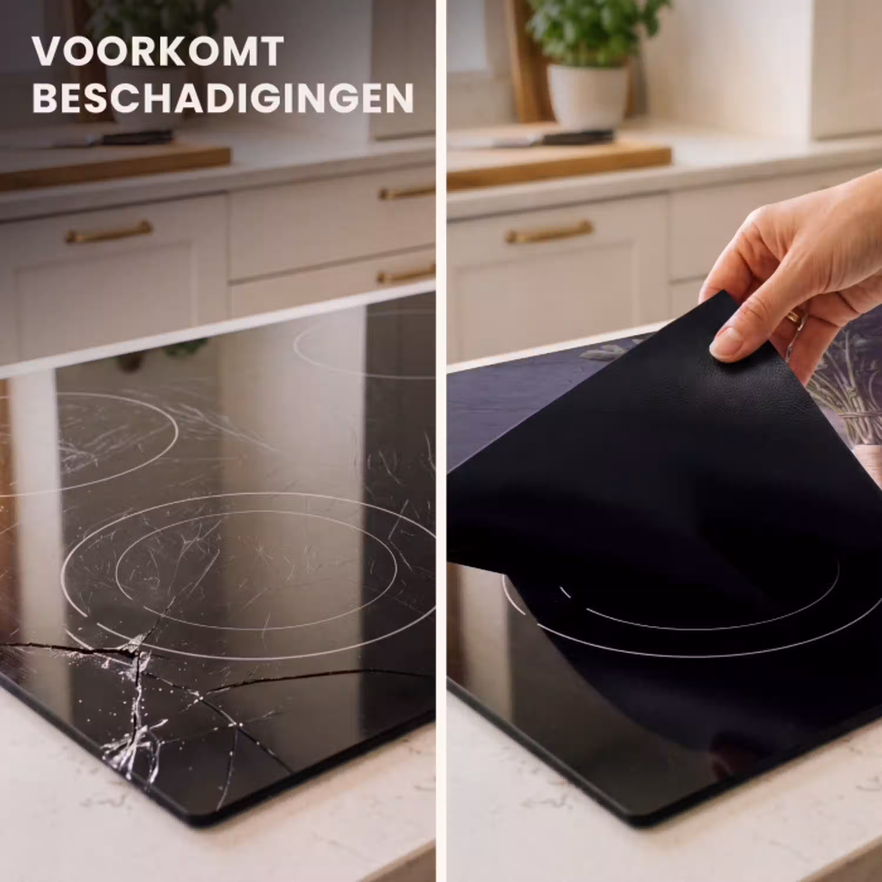 Groenten - Still-leven - Donker Inductie beschermer vinyl 3mm klein -sfeer1