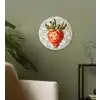 Aardbei - Rood - Mozaïek - Fruit Wandcirkel kunststof plaat 5mm dik klein -sfeer3