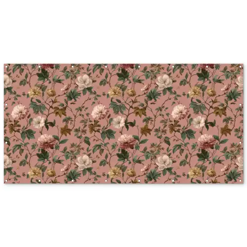 Bloemen - Klassiek - Roze Balkonbeschermer Duitsland klein 596 -zz_3d