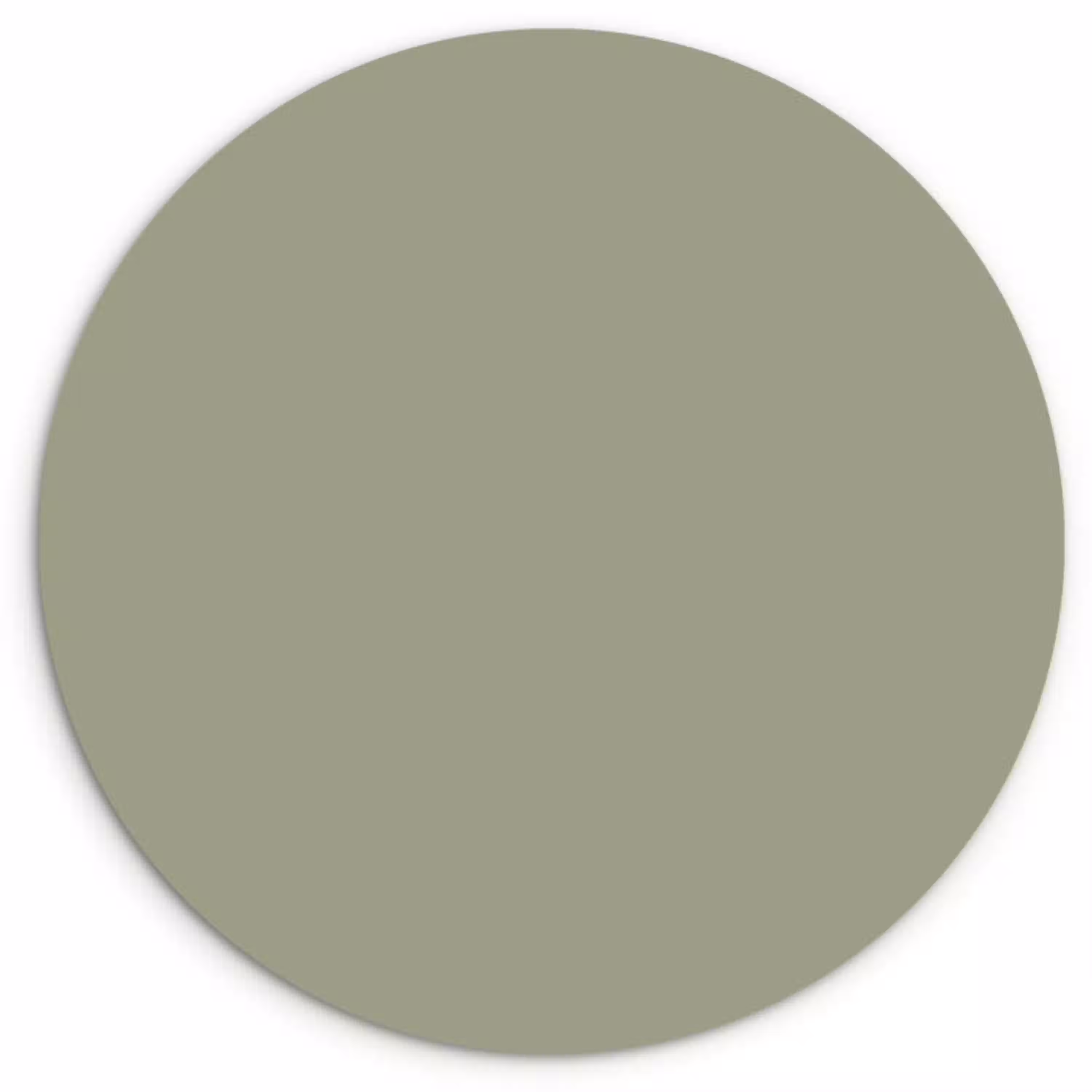 Sage - Mist - Groen Wandcirkel kunststof plaat 5mm dik klein 188 -3d