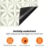 Abstract - Structuur - Grijs - Wit Inductie beschermer vinyl 3mm klein 276 -zzzzzzz-td-onderkant