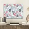 Inductie beschermer - Bladeren - Pastel - Jungle - Afdekplaat voor kookplaat aluminium wit klein -sfeer1
