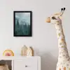 Naaldwoud - Bergen - Mist fotolijst zwart zonder passe partout klein -usfeer4_kinderkamer