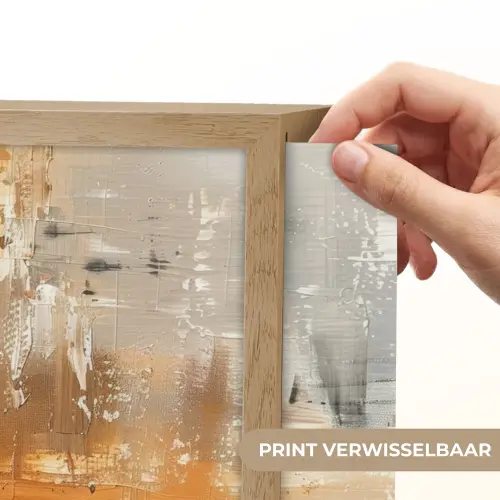 Verf - Patroon - Modern - Kunst Light Box met batterij (Wandlamp) middel -USP_websiteprintNL