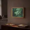 Varenblad - Groen - Structuur - Wazig Light Box met batterij (Wandlamp) middel -sfeer1