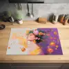 Abstract - Vrouw - Bloemenkroon - Goud Inductie beschermer vinyl 3mm klein -sfeer5