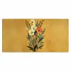 Bladeren - Boeket - Bloemen - Geel Muismat XXL klein -3d_leeg