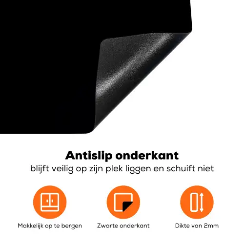 Lelietjes-van-dalen tegen Nacht Inductie beschermer vinyl 3mm klein -zzzzzzz-td-onderkant