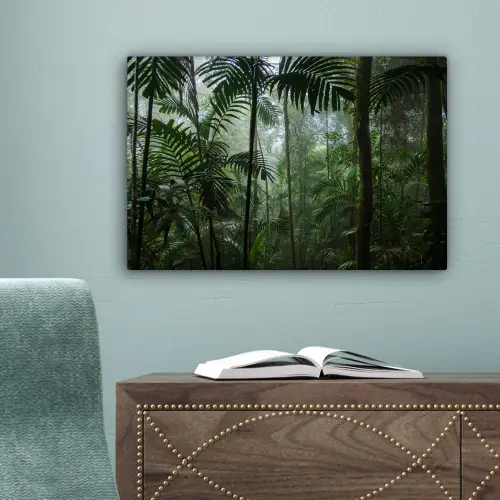 Regenwoud - Tropisch - Jungle - Bomen - Planten canvas 2cm klein -sfeer4