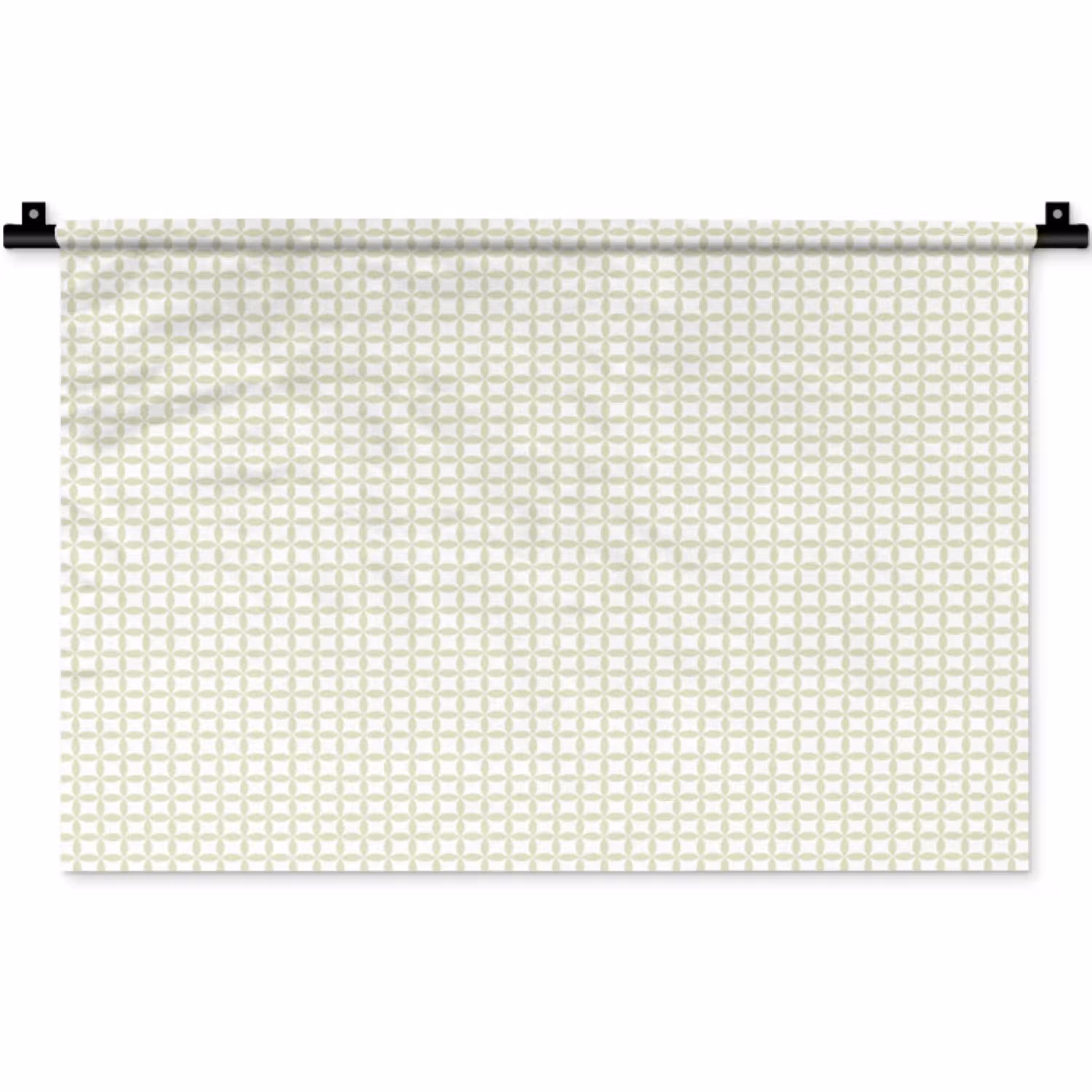 Saliegroen - Geometrisch - Cirkels - Patroon Wandkleed katoen klein 269 -zz3d