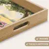 Houten bankje - Bloempotten - Landschap Dienblad Rechthoek middel -USP_HandgreepFR