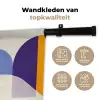 Vormen - Abstract - Grafisch - Oranje Wandkleed katoen klein -sfeer2