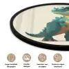 Stekels - Dino - Blauw - Gespierd Fotolijst rond zonder passe partout klein -closeup_NL