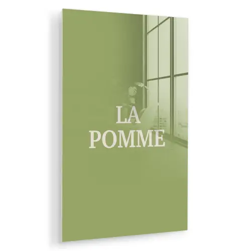 Appel - Groen - Minimalistisch plexiglas 5mm klein -zzzproduct_nieuw