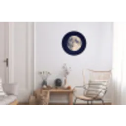 Ruimte - Maan - Kosmos Wandcirkel aluminium klein -woonkamer