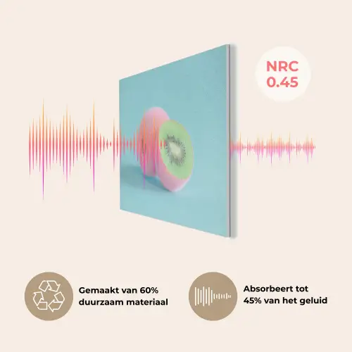 Kiwi - Blauw - Surrealistisch PET vilt klein -USP_NL