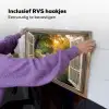 Doorkijk - Bloemen - Natuur - Zon - Pad Inductie beschemer met haakjes klein -ky-ophangen-nl
