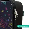 Gamerwereld in neonstijl Kinderkoffer - Zwart klein -rits_NL
