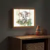 Olifant - Dier - Kinderen - Jungle Light Box met batterij (Wandlamp kind) middel -sfeer5_kind