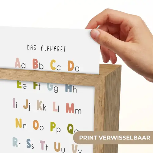 Educatief - Alfabet leren - Kleurrijk - Wit - Letters Light Box met kabel (Kinderlampje) klein -USP_websiteprintNL