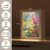 Zomertuin - Sfeervol - Bloemen Light Box met kabel (Tafellamp) klein -USP_FR