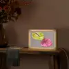 Planten - Anthurium - Groen - Roze Light Box met kabel (Tafellamp) klein -sfeer4