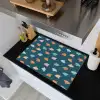 Zee - Dieren - Donkerblauw - Schelpen Inductie beschemer met haakjes klein 777 -sfeer1
