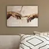 Adam - Michelangelo - Schilderij - Creation of Adam canvas 2cm klein -sfeer3