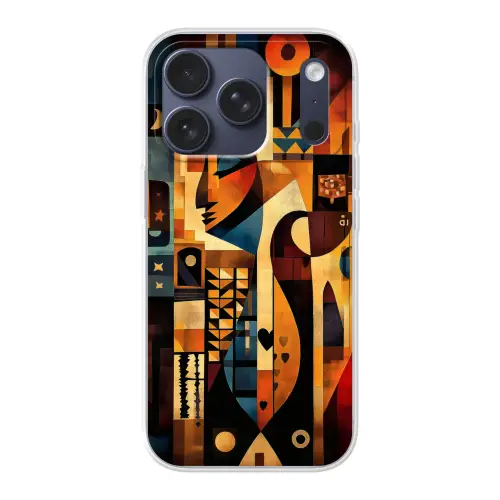 Figuren - Abstract - Symbolen Telefoonhoesje iPhone 17 Pro klein -3d