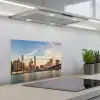 Skyline - New York - Brug - Wolkenkrabbers keuken achterwand spatscherm klein -3d_schuin