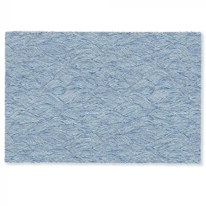 Golven - Ritmisch - Blauw Deurmat klein 898 -zkaufland3d